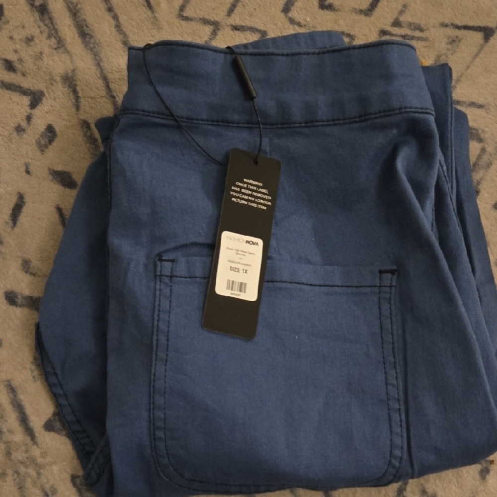 Fashion Nova Blue Denim Pants